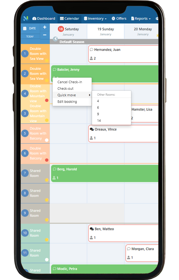 quick move in feature syncnbook