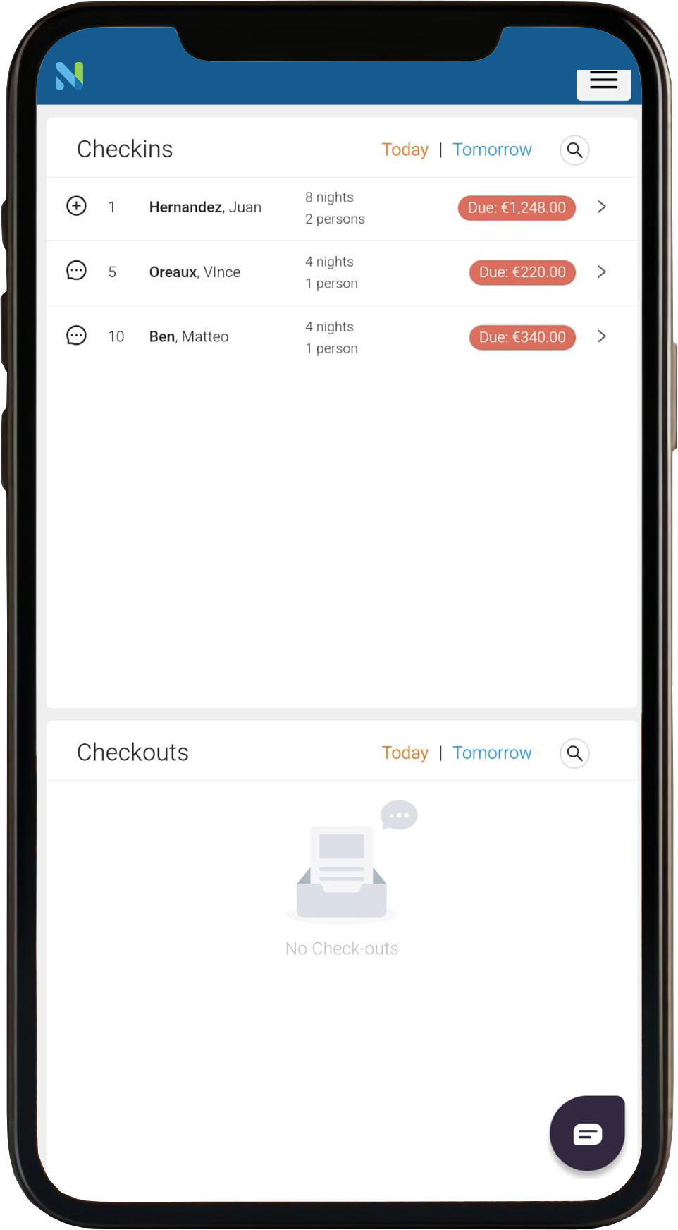 syncnbook check in check out features